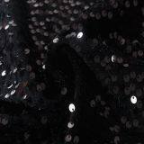 African Lace Embroidery Camo Black Sequin Fabric for Sublimation Sequins thumbnail-2
