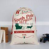 Gift Bag Christmas 50 Styles Drawstring Canvas Santa Sack Rustic Vintage Christmas Stocking Bags Decoration