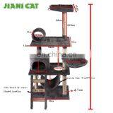Wholesale Sisal Castle Modern Large Big Climbing Scratch Pet Scratcher Wood Condo Furniture Tower Cat Tree thumbnail-7