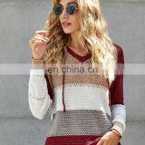 China Suppliers Knitted Round Neck Women Fashion Sweater thumbnail-4