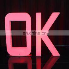 Rechargeable Outdoor Use Wedding Decoration Remote Control Plastic Led Illuminated Letters thumbnail-2