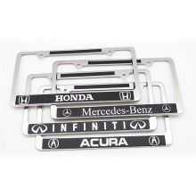 American stainless steel carbon fiber license plate frame    U.S. regulatory license frame   metal car license plate frame