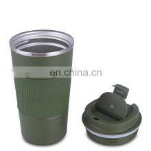 Wholesale Drinking Water Bottle 500 ml Vacuum Tumbler Portable Mug Coffee Tea With Lid thumbnail-4