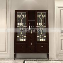 Modern Design Copper Handle Metal Decor Gold and Silver Home Furniture 6 Chairs Wooden Dining Table Sets Luxury thumbnail-2