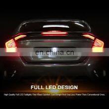 LED Tail Lights For Honda Civic 2016-2019 Tail Light Rear Lamp Turning+Reversing+Brake Light thumbnail-3