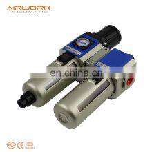 GFC Airtac Type FRL Air Filter Regulator Lubricator Unit Combination Two Union thumbnail-2