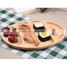 Hot Selling High Quality Divided Fruit Snack Bamboo Serving Platter Tray thumbnail-3
