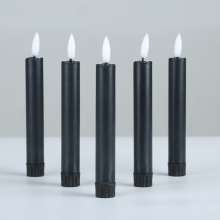 Factory Wholesale 6.5 Inches Black Led Candle Set of 6 Pieces With Remote Control thumbnail-2