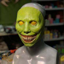 Creepy Smiling Demon Mask Halloween Horror Theme Party Cosplay Props Latex Masks thumbnail-3