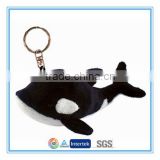 Mini 4" killer whale cute plush toy keychain