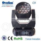 C19 Led Wash Moving Head Light 360W RGBW 4IN1 Linear Dimming Pan:540 Degree Tilt:270 Degree LCD Screen Display thumbnail-4