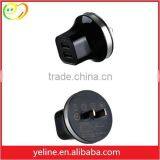 1 USB2.0 1500mA UK Travel Charger, CE FCC ROHS, With Blue Led Light