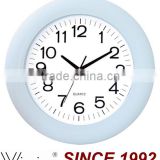 Wooden Color Plastic Material 18 Inch Large Wall Clock