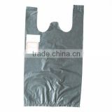 Black Recycle HDPE Vest Garbage Bags