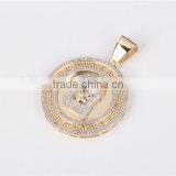 European Style Gold or Silver Coin Jesus Face Pendant for Hip Hop Men thumbnail-3