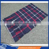 Yiwu Factory 2016 good quality Cashmere Feeling long style classic plaid scarf