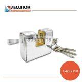 Security Armoured Rectangular Shackle Brass Padlock thumbnail-3