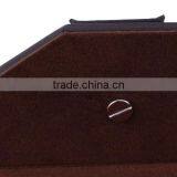 3 Layers PU Leather File Tray,Classic Coffee Faux Leather Magazine Rack for Office Use thumbnail-5