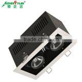 2 x COB 10W Commercial COB LED Recessed Grille Downlight
