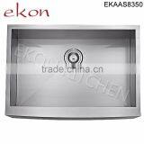 Apron Front Single Bowl 16 Gauge 304 Stainless Steel Handmade Kitchen Sink Farmhouse thumbnail-2