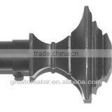 Model of Living Room Curtain Modern Square Black Resin Finials Curtain Rods thumbnail-1