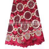 Hot Sale Latest Swiss Wedding Lace Fabric / African Organza Lace Fabric for Fashion Dress thumbnail-1