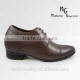 Factory Genuine Leather Men's Height Increasing Shoes