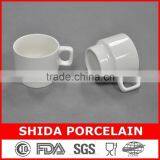 10OZ Stackable New Bone China Mug Factory Supply in Cheap Price