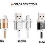 METAL SHELL FAST SPEED NYLON BRAIDED USB CHARGER CABLE FOR ANDROID thumbnail-2