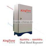 Kingtone Band Selective Repeater 850 1900MHz 10km Woreless Repeater Booster GSM PCS Dual Band Cell Phone Signal Booster 850/1900 thumbnail-3