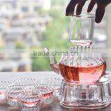 Glass Tea Pot With Glass Stainer thumbnail-2