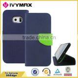 Hot Selling High Quality for Samsung s6 Edge Flip pu Leather Cover Case thumbnail-3