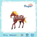 Eco cardboard animal horse toys diy paper model
