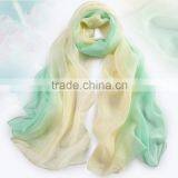 100% Silk Scarf for Women With GradientRamp thumbnail-5