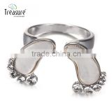 Classic style jewelry gemstone jewelry zircon crystal ring silver ring elegant jewellry
