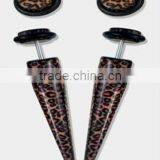 Leopard Fake Ear Taper