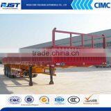 3 Axles 40 Tons Flatbed Side Wall Bulk Cargo Trailer