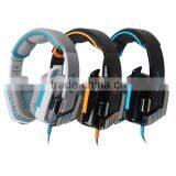 Stereo Gamer Headset Headband With Mic LED Light for PC Game