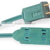 15FT Indoor use green 2-prong 1-15p extension cord