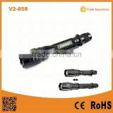 Hot Sale V2-858 18650 Battery Rechargeable Long Distance Torch Xm-l T6 Aluminum Led Camping Light