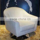 Furniture Thailand Hot Sales Modern Armchair White Leather Sofa for Salon Quality Choice thumbnail-1