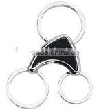 Three Ring Metal Key Chains, Three Ring Shape Key Chains, Three Ring Key Chains