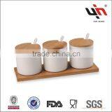 White Ceramic Kitchen Canisters thumbnail-3