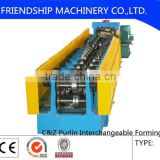 Quick Interchangeable CZ Purlin Roll Forming Machine