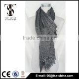 2016 Women Fashion Hot Warm Black Metallic Solid Color Viscose Scarf thumbnail-3