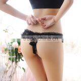 Women Open Crotch Panties New Knickers Thong G String Sexy Crutchless Pearl Massage Underwear Panties thumbnail-1