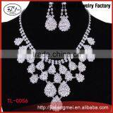 Fashion Costume Jewelry Set Elegant Silver African Jewelry for Women thumbnail-1