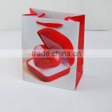 Custom Red Heart Style Paper Bag for Packing Small Gifts With Ribbon Handle Made in China Supplier and Manufacture thumbnail-1