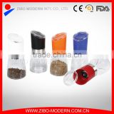 Wholesale Colored Lid Metal Mill Core Glass Pepper Grinder
