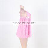 New Arrival Pink Color Sleeveless Open Girls Sexy Babydoll Women Sexy Lingerie thumbnail-5